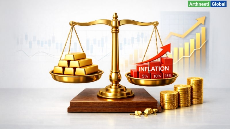 Real gold and physical gold growth comparison