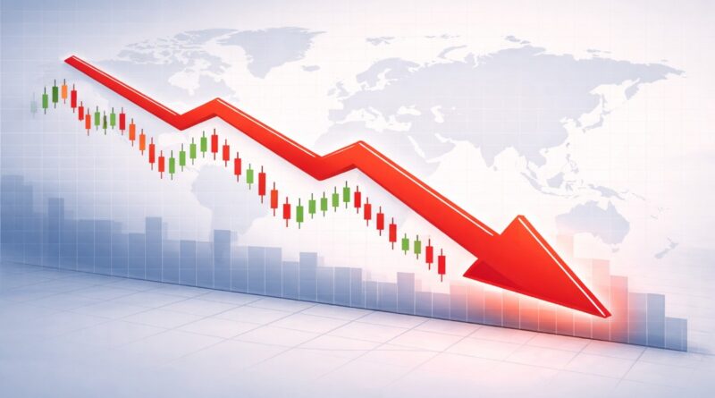 Why stock market falls due to global trends and investor selling pressure