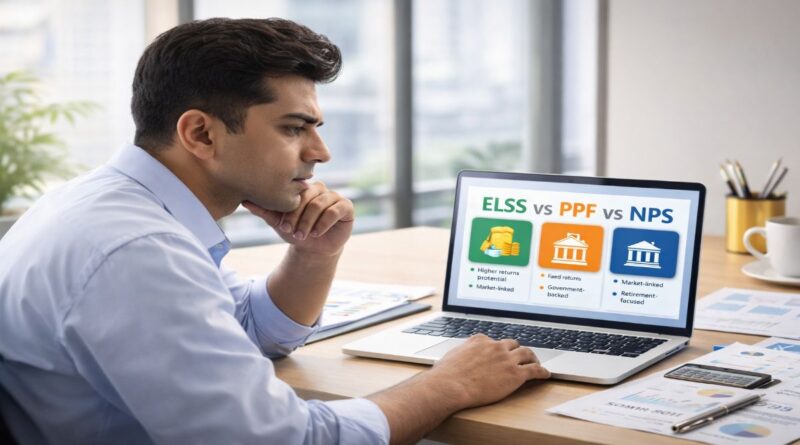 best tax saving investments India 2026. ELSS vs PPF vs NPS comparison